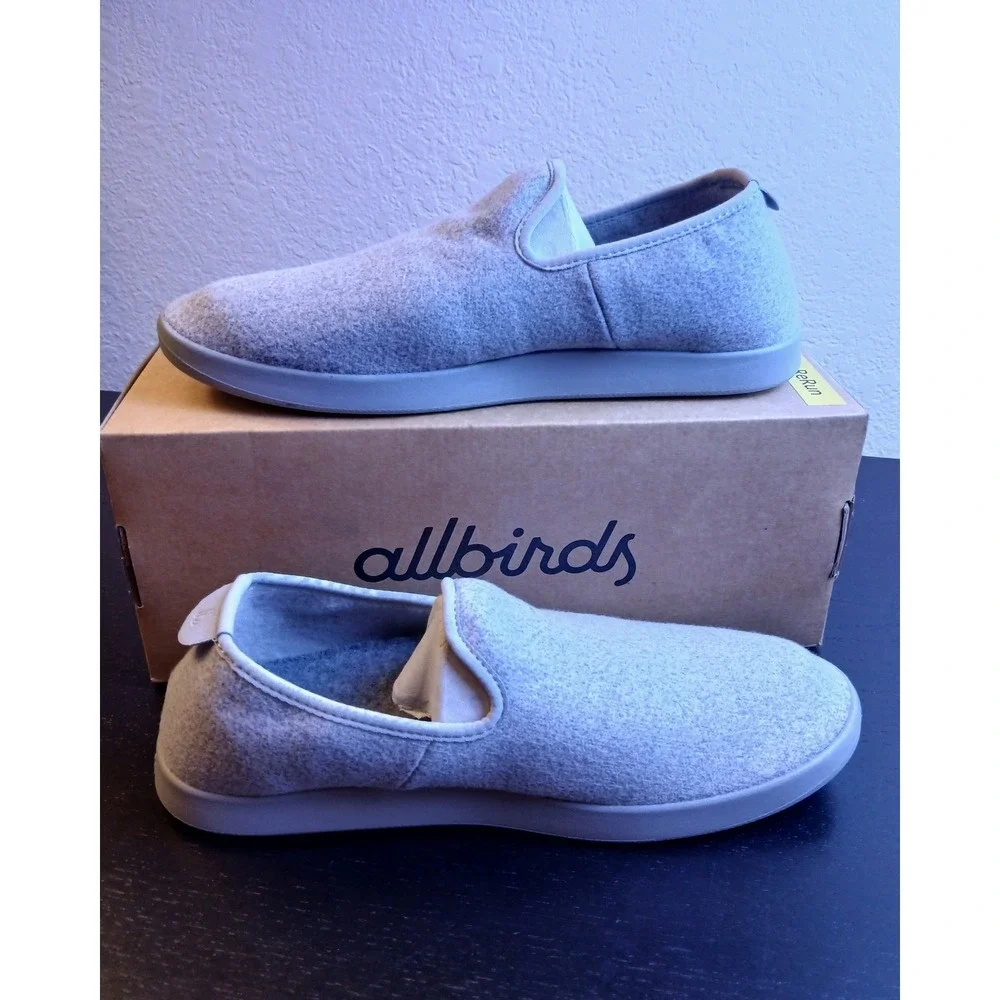 Allbirds Mens Wool Lounger SF Grey Slip On Loafer Shoes WL1MSFG080 Size 9